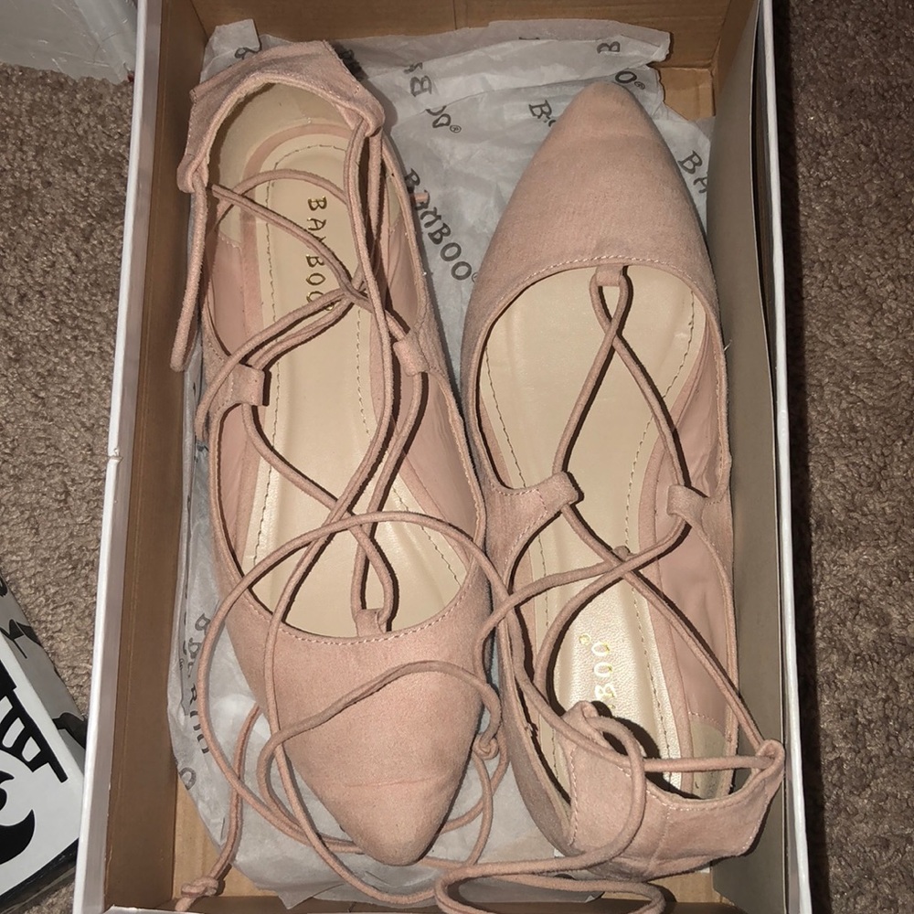 Pink rose shoes